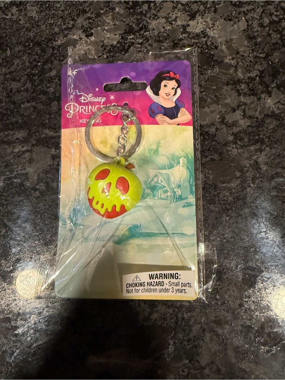 Disney Poison Apple Keychain - Neon Green & Red Drip